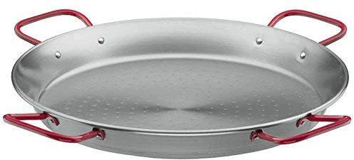 LACOR 63115 Steel Pro Paellera, Acero, Negro, 115 cm