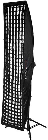 Pixapro Bowens Fit 30x120cm 1x4ft Strip Grid Softbox Honeycomb Slim Recessed Soft Box Studio Photo Shooting Diffuser Box Durable Light Soft Lightbox Portrait Product Photography (30x120cm with Grid)