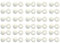 CAPUCHONS CACHE RIVETS BLANCS POUR PLAQUES D'IMMATRICULATION