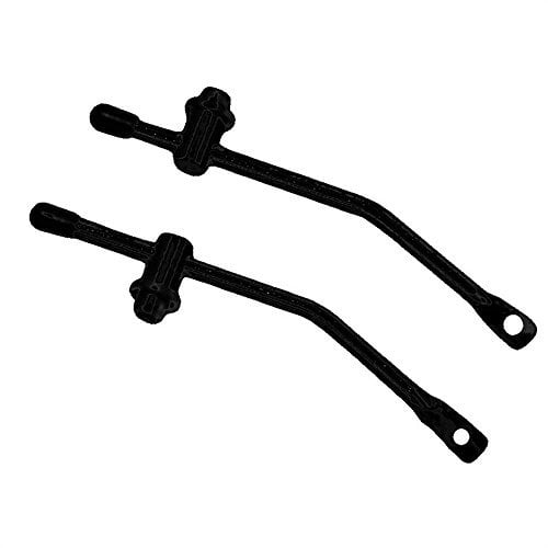 Pletscher Befestigungsset Gepäckträger für Vario 66/185mm Ø 7mm / 155° schwarz