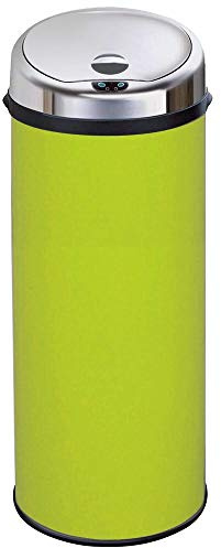InMotion 50L Lime Green Stainless Steel Auto Automatic Sensor Kitchen Waste Dust Bin