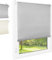 FOXX Thermo Rollo [FÜR Fenster OHNE Bohren] 90x140 cm Grau/Innenrollo Verdunklungsrollo als Sichtschutz/Klemmfix Montage/Für Schlafzimmer, Wohnzimmer, Küche, Büro, Kinderzimmer