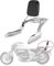 PSLER Dossier Sissy Bar, Porte Bagages, Coussin Dossier Passager, pour Shadow VT600 VLX600 1999-2008(La Taille du Trou de Montage est de 7,9 Pouces/22 cm)