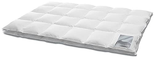 Hanskruchen 925.70.328 Diamant Daunendecke, 240 x 220 cm, Leicht, 100% Daunen, 860 gr.