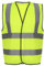 HuntaDeal Hi Viz Vis Vest High Visibility Reflect Workwear Safety Waistcoat, Yellow, S