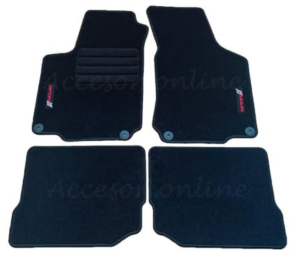 Accesorionline Alfombrillas para Seat Leon I 1999-2005 MK1 alfombras 1M FR Cupra Sport