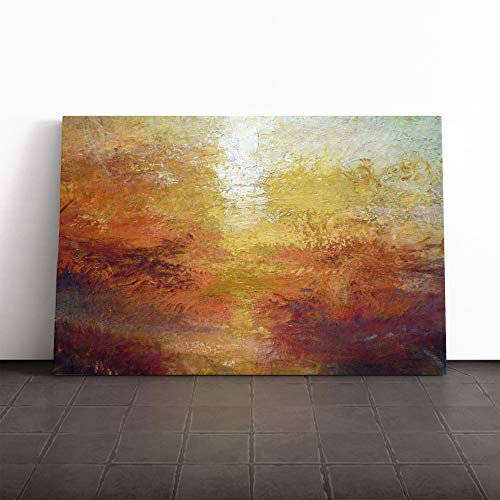 Big Box Art Canvas Print Wall Art J.M.W (Joseph Mallord William Turner) Sun | Mounted & Stretched Framed Picture | Home Decor for Kitchen, Living Room, Bedroom, Multi-Colour, 20x14 Inch