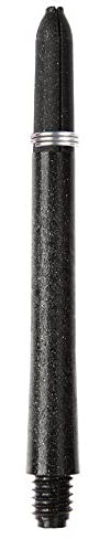 WINMAU Carbon Schwarz Extra Kurz Dart Stiele - 1 Satz pro Packung (insgesamt 3 Wellen)