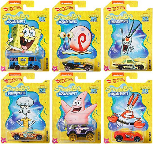 Hot Wheels Spongebob Squarepants Schwammkopf 6 Modellautos 1:64 GDG83