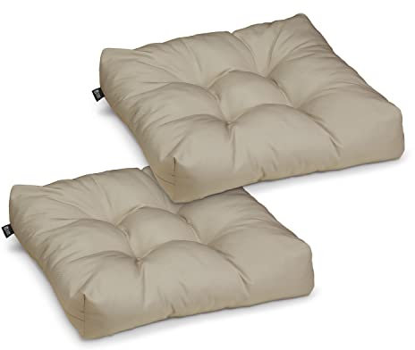 Classic Accessories 62-115-016202-2PK - Cojín Cuadrado Resistente al Agua de 19 x 19 x 5 Pulgadas, Color Caqui, Paquete de 2 Unidades