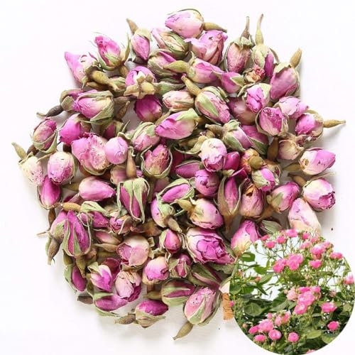 TooGet Duftende Natürliche Rosa Rosenknospen Rosenblüten Getrocknet Rosa Damascena Großhandel, Kulinarische Klasse - 115g