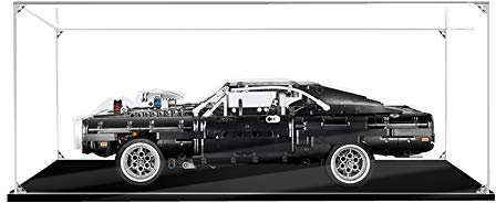 ZHLY Vitrine Schaukasten Für Lego Technic Dom's Dodge Charger Display Case Acryl Schaukasten für Lego 42111 (Nicht Enthalten Building Modell)