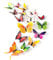 TUPARKA 36 Stück 3D Schmetterlinge Deko Schmetterling Wanddeko Butterfly Wandsticker 3D Wandtatoo Schmetterlinge Balkon Deko (Farbe mischen)