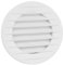 VONLIS Rejilla de ventilación redonda, 80 mm de diámetro, color blanco