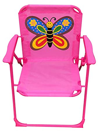 GEQIAN Faltbarer Strandkorb Strandkorb Outdoor für Kinder Niedlich Cartoon - Bedruckter Faltstuhl Outdoor Tragbar Leicht Kinderstuhl für Camping Picknick Wandern