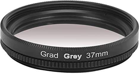 Akozon 37mm Objektiv Filter Zirkularer Polarisationsfilter Linsenfilter Verlaufsfilter Mehrschichtige Beschichtung Wasserdichtes Farbverlaufsobjektivfilter für Nikon Kamera(Farbverlauf grau)