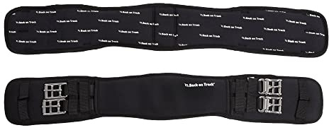 Back on Track Dressurgurt mit Welltex (unelastisch), schwarz, 55-70cm
