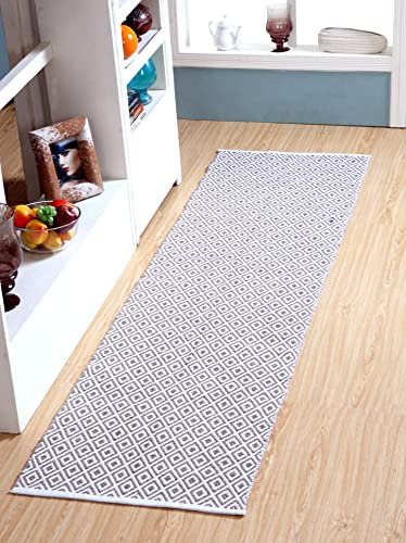 About Home, Tappeto in cotone intrecciato a mano stile runner (beige, 60 x 240 cm)