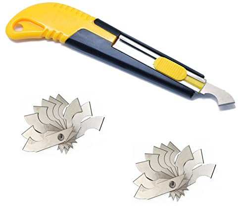 Zaky Professionelle Acrylschneider Klinge Set Kunststoffschneidewerkzeug Multi-Use Cutter mit Schneideklinge 21 Stück