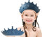 FUSACONY Duschhaube Kinder, Baby Sicherer Shampoo Cap, Baby Verstellbarer Shampoo Schutz, Shampoo Schutz für Kinder, Haare waschen ohne Tränen, für 0-9 Jahre Krone (Blau)