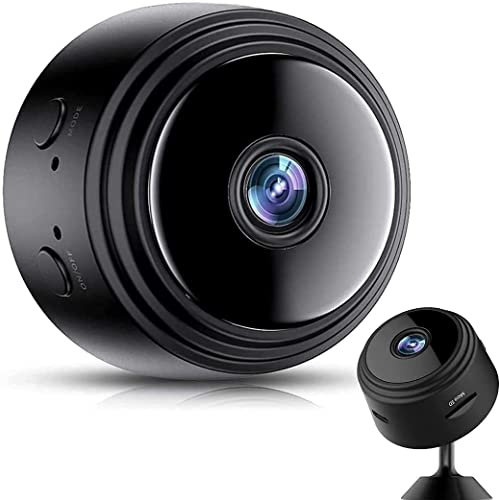 AMZGIRL Mini caméra Espion, HD 1080P Caméra de Surveillance sans Fil Mini Camera sur Batteries Nanny Caméra Sport avec Detecteur de Mouvement, Exterieur/Interieur Caméra avec Enregistrement Black-a9