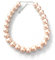 Caprilite 18mm Large Big Giant Faux Pearl Bead Statement Necklace Choker Vintage - Peach Pink