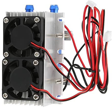 Thermoelectric Peltier Refrigeration Cooler Kit, 144W Peltier Cooler 12V Semiconductor Air Conditioning Cooling System DIY Kit, Mini Air Conditioner, Low Noise