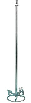 Toolty RENDEER Mixing Paddle - 200 x 600mm - M14 Thread - Galvanised Mixer, Whisk, Stirrer - Heavy Duty for Plaster, Gypsum, Adhesives, Concrete, Cement, Glue, Paint - DIY - TLTY-1606