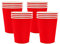 16 Pièces Gobelets en Papier, 250ml Gobelet Rouge Tasse Cafe Carton Réutilisable Verre en Papier,Verre Cafe Carton Goblets pour Anniversaire Mariage Café DIY Boissons Chaude Froide