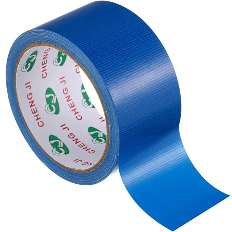 STOBOK Waterproof Single Sided Strong Adhesive Cloth Duct Tape for DIY Projects Stage Use & Carpet Dark Blue 5cm x 10m & 布 胶带