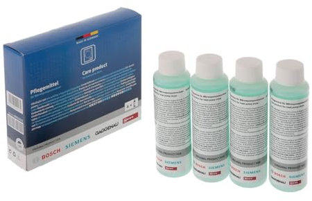 Pack de Mantenimiento para Secadoras compatible con Bosch Siemens Gaggenau Neff | Limpia y Elimina Olores | 4 unidades de 125 ml - 00312111