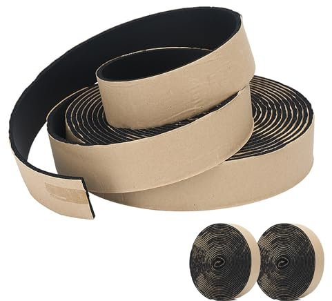 Lvpradior Lot de 2 Ruban isolant acoustique et insonorisant, 20m Bandes d'isolation de solives, Ruban adhésif pour isolation thermique anti-condensation, 3 mm x 50 mm x 10 m