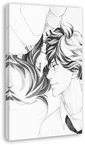 VALCLA Leinwand Wandkunst Malerei 60 * 80cm Senza Cornice Blue Spring Ride Anime Poster Schizzo a matita Poster d'arte Poster su tela