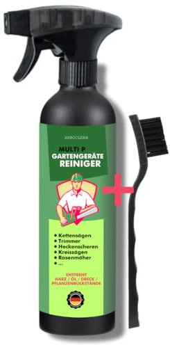 Gartengerätereiniger MULTI P 500ml | entfernt Harz, Öl und organische Rückstände | Reiniger für Werkzeuge, Kettensägen, Heckenscheren, Rasenmäher - Harzentferner (Einzelflasche)