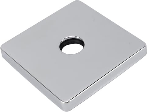 Flangia Quadrata per Braccio Doccia in Acciaio Inossidabile con Piastra di Copertura Extra Large per l'arredo del Bagno (Placcato)