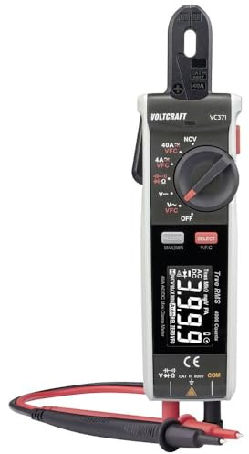 VOLTCRAFT VC-371 Stromzange kalibriert (ISO) digital CAT III 600 V Anzeige (Counts): 4000
