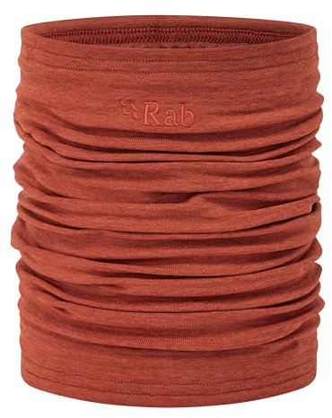 Rab Filament Neck Tube Quick-Drying Fleece Neck Gaiter for Skiing, Hiking, & Climbing - Tuscan Red - One Size