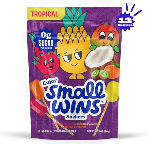 Enjoy Small Wins by Jayson Tatum - Tropical Mix Suckers (12 Count)