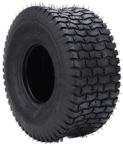 Luocute Pneu de Tondeuse à Gazon 15x6.00-6 A3, Pneu Robuste en Caoutchouc 30PSI 4 Plis pour Tondeuse à Gazon, Tracteur de Pelouse, Tracteur de Jardin, jusqu'à Charge 570 LB