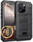 Beeasy for iPhone 16 Pro Max Case Waterproof Heavy Duty Metal Armour Cover Shockproof Dustproof Built-in Screen Protector, Robust Full Body Protective Military Rugged Case for 16 Pro Max, Black