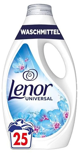 LENOR Flüssigwaschmittel Universal Vollwaschmittel 25 Waschladungen, Aprilfrisch, Langanhaltende Frische, Geruchsentfernung Bei Kaltwäsche