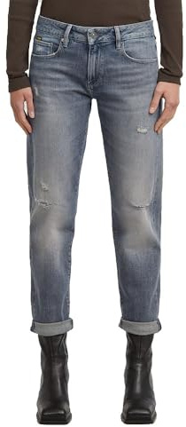 G-STAR Femme Jean Kate Boyfriend, Bleu (worn in electric blue destroyed D15264-E104-H784), 28W / 32L
