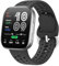 GIOPUEY Cinturini Compatibile con Amazfit Bip 6, Morbido Silicone Cinturino [Resistente all'Usura] [Traspirante] - Black
