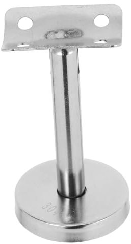 BAZEITFLOW Stainless Steel Handrail Wall Mounted Holder 304 Metal Stair Bracket Straight Support for Indoor Stair Rail Accessories Handrail Connector