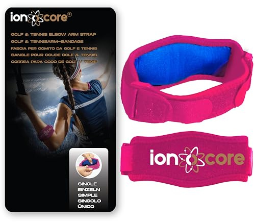 ionocore - Tutore epicondilite gomito - Tutore Gomito Epicondilite leggero e regolabile - Gomitiera per epicondilite con cuscinetto di compressione in EVA - Unisex, Taglia unica