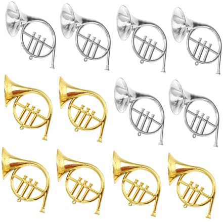 Supvox 12stücke Teilige Weihnachtsbaumschmuck-Ornamente in Form von Musikinstrumenten Instrumenten-weihnachtsschmuck Weihnachtsinstrumentenanhänger aus Kunststoff
