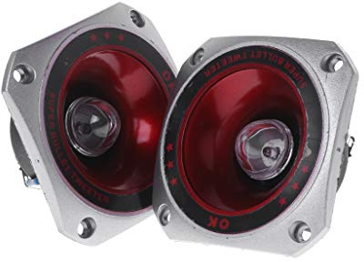 VOQGHTU 2 Stück 100 W Piezo Hochtöner, Horn, piezoelektrischer Lautsprecher, Höhen Piezo für Kopflautsprecher Hochtöner mit Farblicht, Smart Home Thermostat
