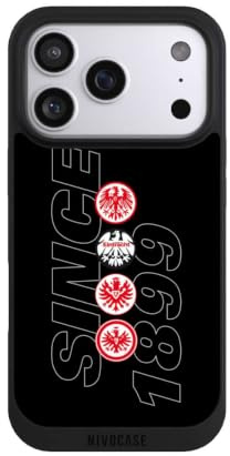 Handyhülle für Apple iPhone 17 Pro Eintracht Frankfurt Logo Adler | Hülle mit Design NIVOpure schwarz