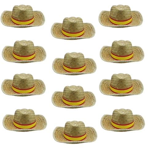 Planta Color Pack Sombreros de Paja con Cinta Bandera España o Sin Cinta Para Grupos: Despedidas, Peñas, Ferias, Eventos Patrios, Capeas o Viajes de Verano | Accesorio Ideal para Grupos y Fiestas