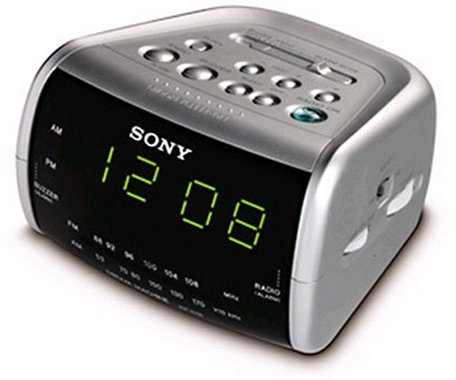Sony ICF-C115 Cube design clock radio - Silver